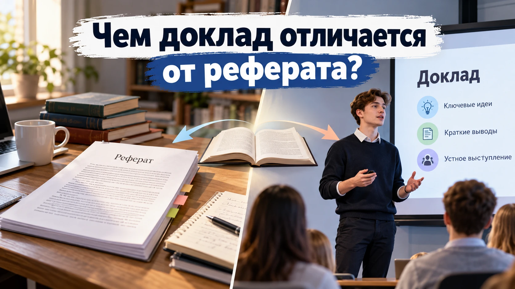 Чем доклад отличается от реферата