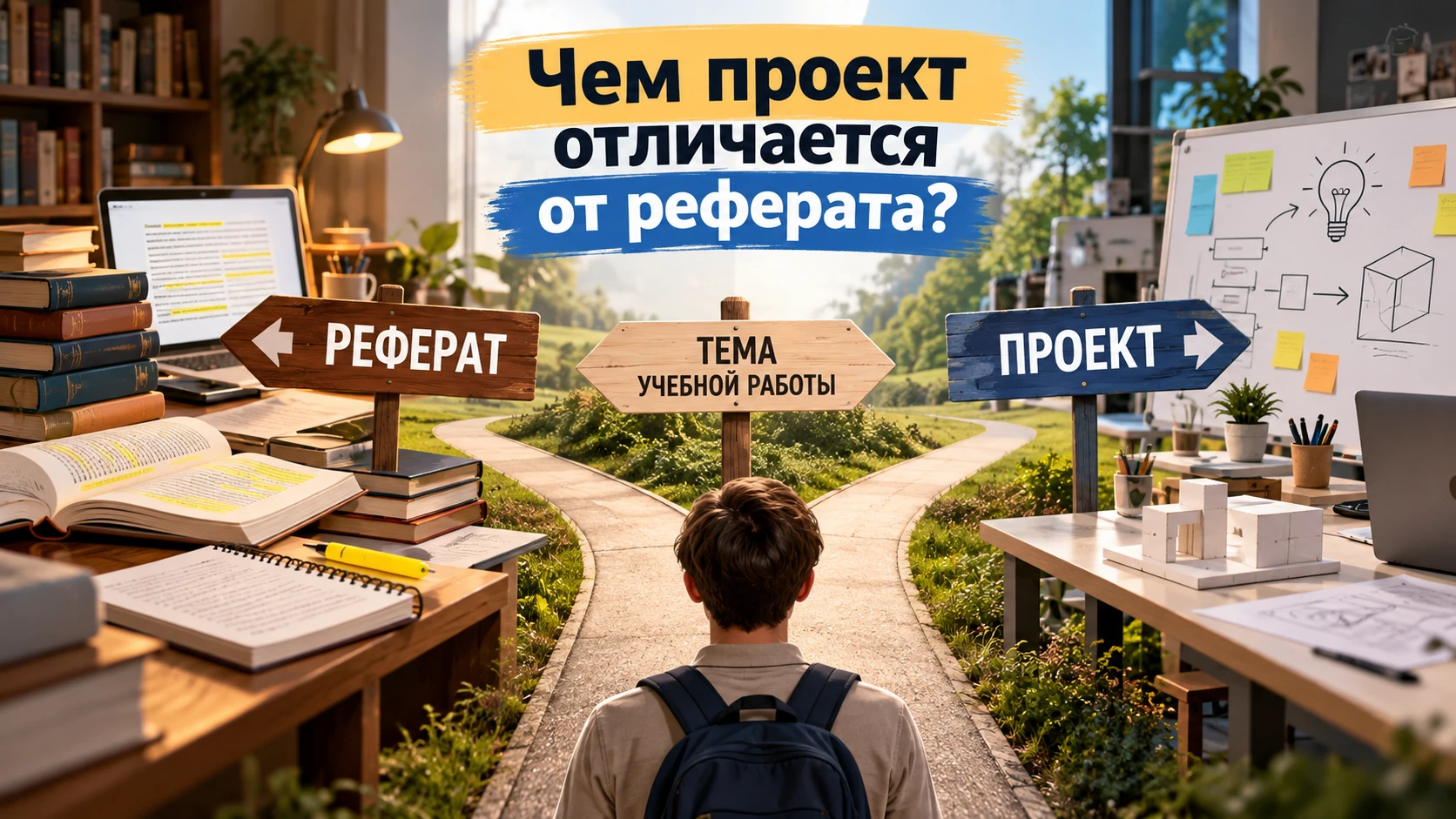 Чем проект отличается от реферата